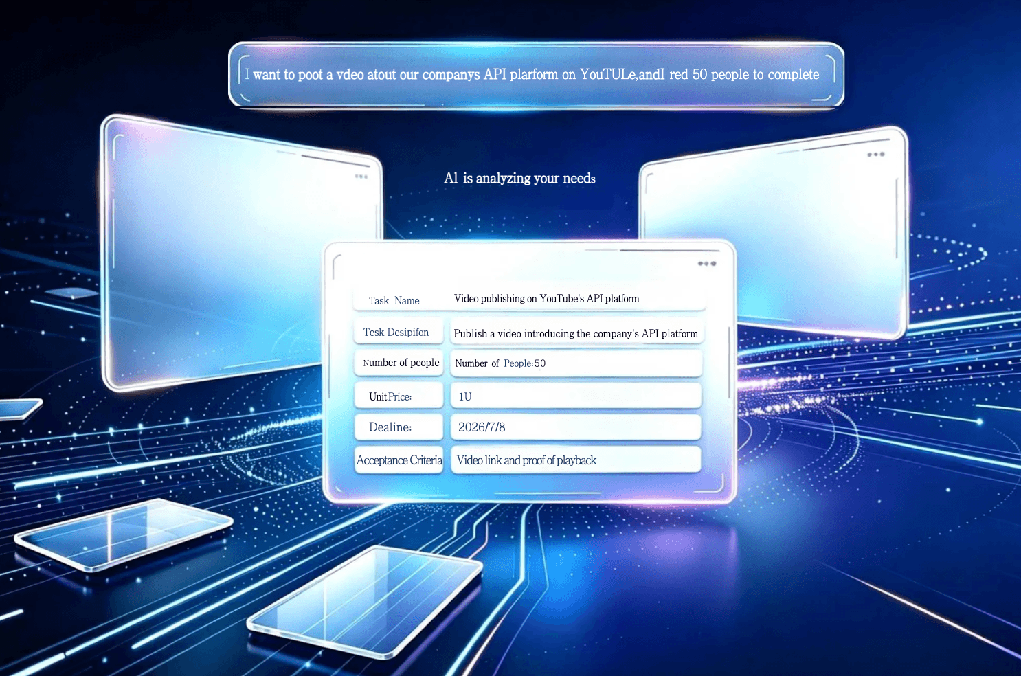 GJ6 AI Copilot - AI analyzes your task and configures it automatically